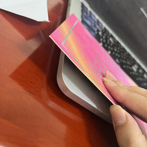 Logo Offre Spéciale ruban or arc-en-ciel feuille main étiquette cartes imprimer papier premium cartes de visite impression - Product Image 4