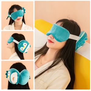 Almohada de Viaje con Forma de Pingüino de Dibujos Animados, Multifuncional, Fácil de Transportar, con Bolsa de Oso, Relleno de Algodón PP, Antifaz para Dormir, Soporte para el Cuello, OEM ODM - Product Image 3