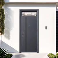 Portes de sécurité aux designs les plus récents de l'usine, porte de sécurité imperméable, style moderne, porte de sécurité en acier