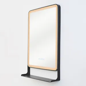 Rectangular Mirror with LED Light Wall Mirror Decorative Home Mirror Metal Not Support All-season CN;HEB HH-76 Wosen