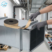 Bande d'étanchéité moderne autocollante en mousse de caoutchouc pour conduits HVAC, joint d'étanchéité ignifuge et étanche