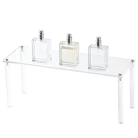 Support de présentation en acrylique transparent, structure stable en forme de U à quatre piliers pour figurines, cosmétiques