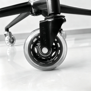 Roulettes pivotantes silencieuses en caoutchouc PU noir de 75 mm, durables et écologiques, avec tige en acier, pour chaise de bureau - Vente chaude - Product Image 6
