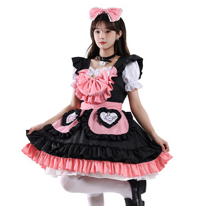 Conjunto de Disfraz de Anime Lolita de Conejita Linda, Vestido Marrón y Negro, Tallas S a 3XL, Disfraz de Cosplay para Mujer, Primavera 2025 - Product Image 2