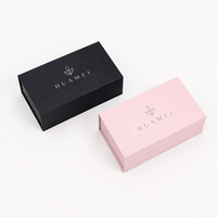 Boîte cadeau cosmétique rose premium avec fermeture magnétique, emballage de luxe personnalisé en carton pour maquillage et beauté