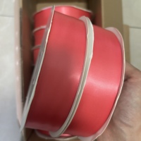 Ruban polyester double face rose vif de qualité supérieure, largeur 1,5 pouce, rouleau de 100 yards, 4 cm, idéal pour les bouquets et les fleurs DIY.