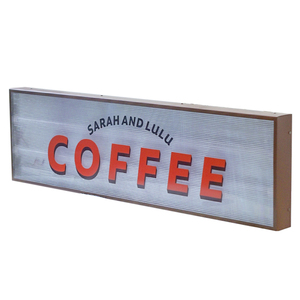 Tùy Chỉnh Cà phê cửa hàng <span class=keywords><strong>lightbox</strong></span> nền tường/Cửa tip signage, <span class=keywords><strong>retro</strong></span> bầu không khí LED chiếu sáng logo Acrylic Hộp đèn - Product Image 5