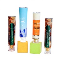 Tube d'emballage de dentifrice en aluminium-plastique laminé, 12,7-35 mm, avec bouchon à vis, logo personnalisé imprimé UV