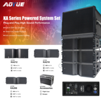 Système de sonorisation professionnel à deux voies KA-Series Active Dual 8/10/12 pouces High SPL avec module amplificateur DSP intégré