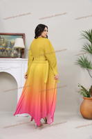 2025 Miyake robes plissées haut de gamme printemps Collection surdimensionné Maxi ODM Plus modeste église fête Abaya femmes mariage musulman