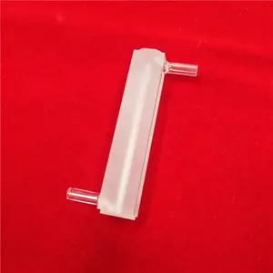 Célula de cuvette de quartzo gelado óptico personalizado resistente a altas temperaturas