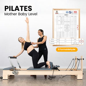 Reformer Pilates d'Intérieur pour Entraînement, Fitness et Gymnastique, Demi-<span class=keywords><strong>Trapeze</strong></span>, Reformer Pilates de Haute Qualité pour Studio et Usage Domestique, Reformer Pilates en Bois - Product Image 3