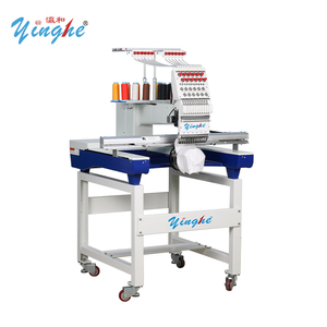 Máquina de Bordar Yinghe de Una Cabeza y 12/15 Agujas, Tamaño 80*50cm, Equipo de Bordado Industrial para Ropa y Gorras - Product Image 1