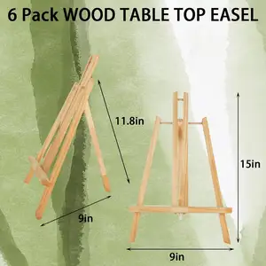 Eco Friendly 16inch A-Frame Artist Painting Easel Painting Table Wood Display Easel Drawing Artist Mini Kids Easel