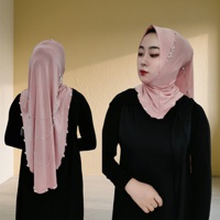 Foulard en strass, chapeau arabe respirant à bord en éponge, foulard en soie léger pour femmes du Moyen-Orient et de Malaisie, voile, châle