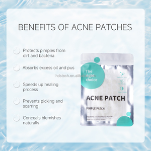 Пластырь от прыщей для лица, гидроколлоидный, с салициловой кислотой, маслом чайного дерева и календулой, ночное заживление, защита кожи, наклейка - Product Image 3
