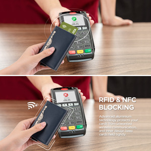 TILONSTAR TVC109 <b>Rfid</b> Aluminum Pop up Bank Card Protector <b>Wallets</b> Leather Id Credit Card Holder <b>Wallet</b> - Product Image 6