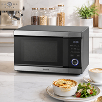 Harga Murah 3 in 1 Peralatan Rumah Tangga 28L 1800W Grosir Oven Microwave Penggorengan Udara Digital Stainless Steel