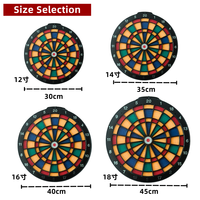Cible de fléchettes souple de sécurité avec fléchettes, ensemble de fléchettes en plastique de 12 pouces, cible de sport intérieure non toxique pour enfants et jeux de bureau