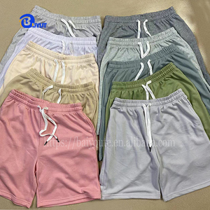 Logo personalizzato 100% poliestere Terry uomo sportivo da corsa pantaloni corti in bianco sublimazione solido pantaloncini da ginnastica da uomo con pareggi - Product Image 4