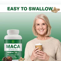 Cápsulas de Raíz de Maca de Marca Propia para Aumentar la Energía, Antioxidantes y Refuerzo del Sistema Inmunitario - Potenciadores Naturales de la Salud