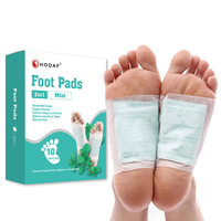 Nouveau 2 en 1 Healthcare Adhesive Cleansing Detox Foot Pads Herbal Foot Detox Patch