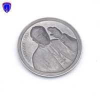 Pièce souvenir personnalisée de haute qualité en argent antique votre propre logo pièces en métal