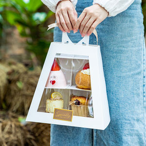 家族向け3〜4層ケーキスタンドアフタヌーンティー段ボール多層収納ラックポータブルデザートマットラミネーションフォルダー - Product Image 3