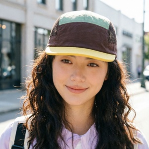Wholesale Quick Dry Breathable Mesh Nylon Custom Camp <b>Cap</b> Color Block Outdoor 5 Panel <b>Flat</b> Brim Baseball Hat for <b>Men</b> Women - Product Image 3