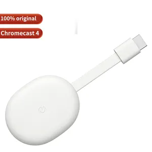 Chromecast 100% original, precio al por mayor, en stock, con Google TV - 4K (nieve)