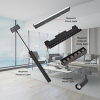 Pas de lumière principale, Design moderne, intérieur encastré en Surface, lampe de piste Led, Spot Commercial, lumière linéaire, éclairage de piste Led magnétique