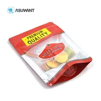 Özel Baskılı Gıda Sınıfı Plastik Çiçek Desenli Ayakta Duran Kese Kurabiye Şeker Folyo Kilitli Mylar Poşet Şeffaf Pencereli