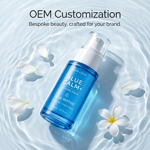 Suero Calmante Blue Calm+ 30ml, Humectante Facial con Péptidos, Personalización OEM - Product Image 2