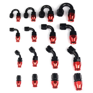 Yidong Gerade/45/90/180 Grad Sechskant <span class=keywords><strong>Aluminium</strong></span> Eloxiert Ölschlauch-Endadapter Kraftstoffanschluss AN4/AN6/AN8/AN10/AN12 - Product Image 1