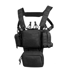 Nice Design Detachable Tactical Chest Rig Utility <b>Molle</b> Mag Pouch <b>Bag</b> IFAK Catchall Men's Waist Belt Pack - Product Image 2