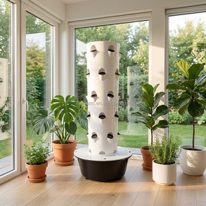 Venta de Fábrica: Sistema de Torre de Cultivo Vertical Aeropónico de 12 Niveles, 6P, 72 Orificios de Plantación, Tanque de Agua de 60L, Sistema Hidropónico Vertical - Product Image 2