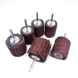 Rueda abrasiva <span class=keywords><strong>de</strong></span> óxido <span class=keywords><strong>de</strong></span> aluminio para lijado y pulido, tipo tela <span class=keywords><strong>de</strong></span> <span class=keywords><strong>esmeril</strong></span> y con solapas - Product Image 1