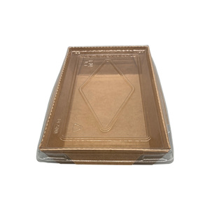 Food Packaging Container Takeout Salad Box Folding Packaging Kraft Paper Box With Lid - Product Image 2