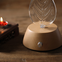 Nébuliseur salle de respiration bois et verre aromathérapie huile essentielle brume froide arôme nébulisation diffuseur sans eau