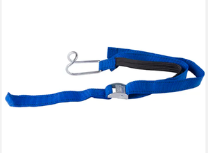 Sangle <span class=keywords><strong>de</strong></span> cargaison en textile élastique bleu PP Castle 25 mm avec attache à crochet métallique - Product Image 5
