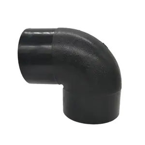 ASTM F714 D3261 PE100 Inch Size Butt Fusion 90 Elbow For Water Application HDPE PIPE Plastic Tubes