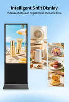 Pantalla de Señalización Digital 4K para Interiores, Kiosco Publicitario Vertical Tipo Tótem para Centros Comerciales y Uso en Ascensores/Metros