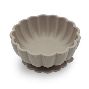 Ensemble de bols en silicone pour bébé avec cuillère, sans BPA, logo personnalisé, vaisselle pour tout-petits, kit cadeau pour les repas des enfants - Product Image 4