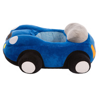Haute qualité confortable sécurité dessin animé bébé soutien formateur canapé drôle voiture en peluche bébé siège d'apprentissage