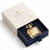 Boîte à tiroir rigide de luxe personnalisée en carton artistique avec dorure à chaud pour palette de maquillage