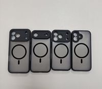 Coque de téléphone résistante aux chutes pour iPhone 17 16 15 14 13 12 Clés en métal Matte Skin Feeling Cover pour iPhone 17 air Matte Magnetic Case
