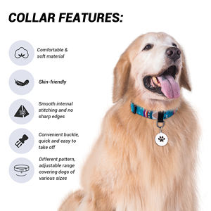 맞춤 제작 가능하고 튼튼하며 내구성이 뛰어난 대형견 및 소형견용 폴리에스터 반려견 목줄 - Product Image 2