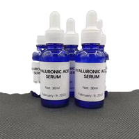 Sérum Liquide Végétalien Bio à l'Acide Hyaluronique Formule Clinique OEM 30ml pour Visage et Corps Anti-Âge Éclaircissant Anti-Rides