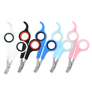 Venda quente portátil Pet Nail Clippers para pequenos animais Cat Dog Claw Nail Scissors Trimmer