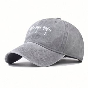 Casquette de baseball brodée motif cocotier, style sportif, pour homme et femme, en coton délavé, idéale pour le golf et les activités de plein air - Product Image 5